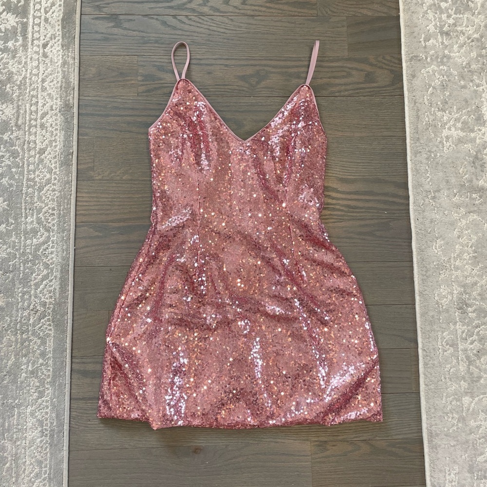 Pink Sequin Dress